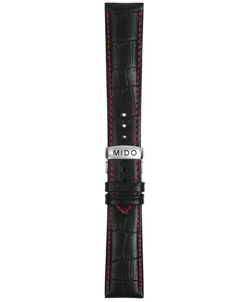 Mido Commander Lederband schwarz mit Schliesse 21/18mm M600014338