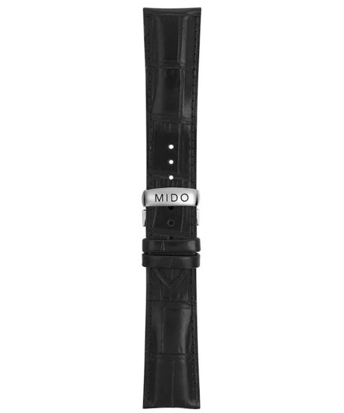 Mido Multifort Lederband schwarz mit Faltschliesse 23/20mm M600012104