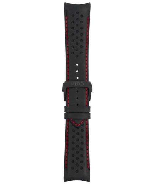 Mido Multifort Lederband schwarz mit Schliesse 23mm M600014848