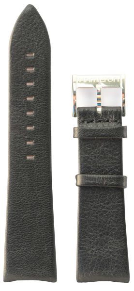 Hamilton Intra-Matic XL Lederband schwarz 22/18mm H690.387.102