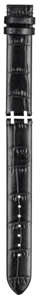 Union Glashütte Kalbslederband 16/16mm schwarz lang D610001092