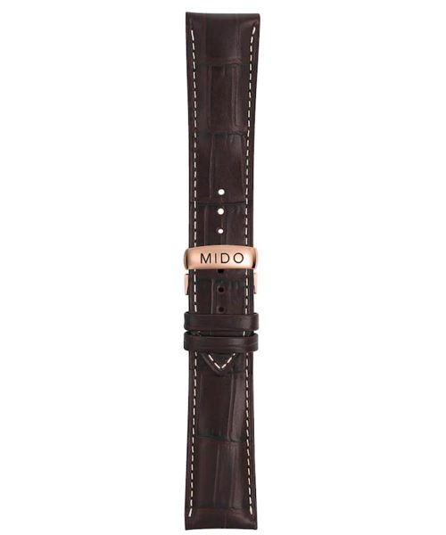 Mido Multifort Lederband braun mit Schliesse 23/20mm M600011870
