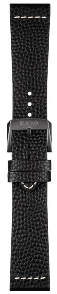 Mido Multifort Lederband schwarz 23mm mit Schliesse M600015911