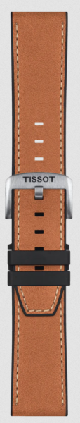 Tissot Leder/Kautschukband braun 23mm T852047777