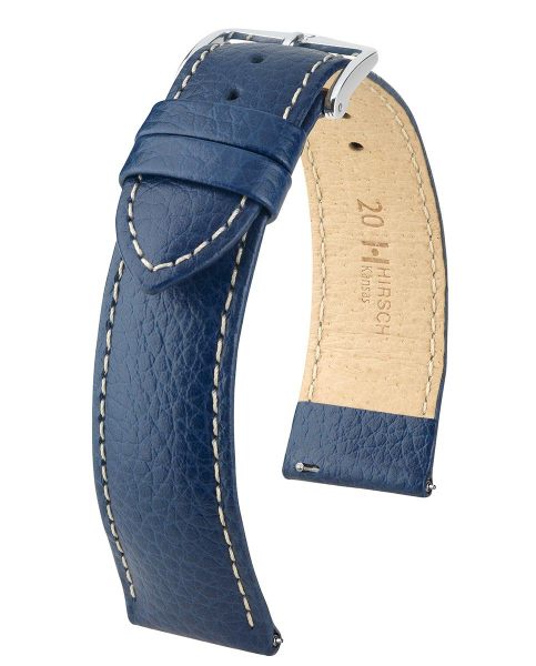 Hirsch Kansas Uhrenarmband blau 01502081-2-18 18mm