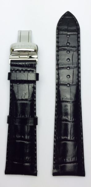 Certina DS 1 Lederband schwarz mit Schliesse 21/18mm C600011636