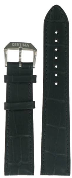 Certina DS Caimano Lederband schwarz 21/18mm C600015907