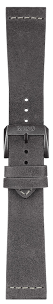Mido Multifort Lederband grau 23mm mit Schliesse M600015679