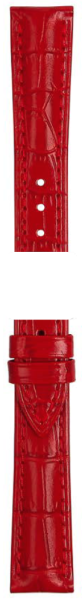 Mido Baroncelli II Lederband rot ohne Schließe 15/13mm M610010972