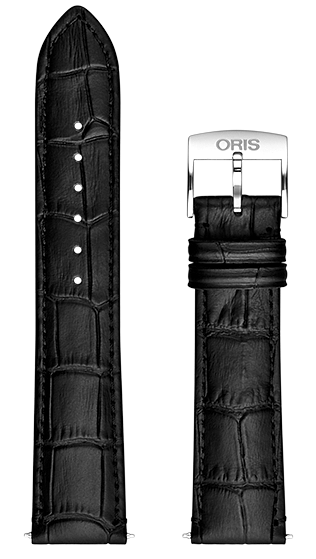 Oris Lederband schwarz inkl. Schliesse 20mm 07 5 20 11