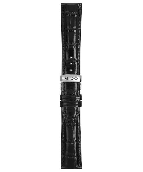 Mido Baroncelli Lederband schwarz mit Schliesse 20mm M600009035