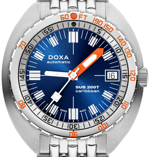Doxa Sub 200T Caribbean Sunray Blue 804.10.201S.10