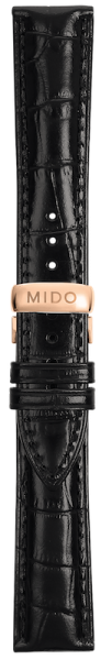 Mido Baroncelli Lederband mit PVD Schliesse 20/18 M600011114