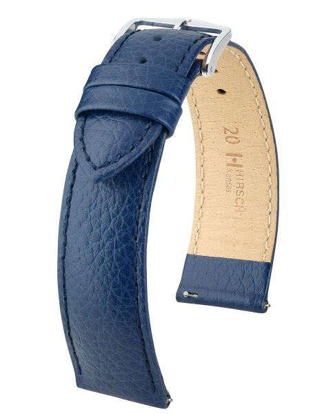 Hirsch Kansas Uhrenarmband blau 01502080-2-20 20mm