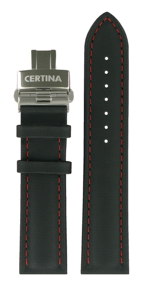 Certina DS Podium Lederband schwarz 21/20mm C600017258