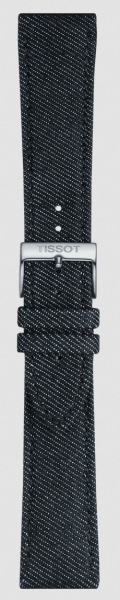 Tissot Textillederband dunkelblau 22mm T852046779