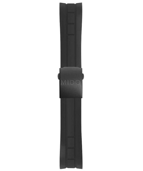 Mido Multifort Kautschukband mit Schliesse 22mm M603012559