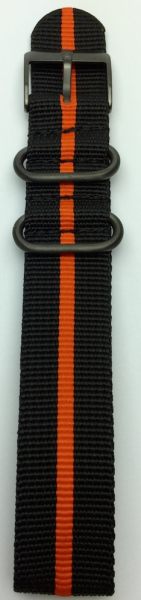 Luminox 3950 Serie Natoband schwarz/orange
