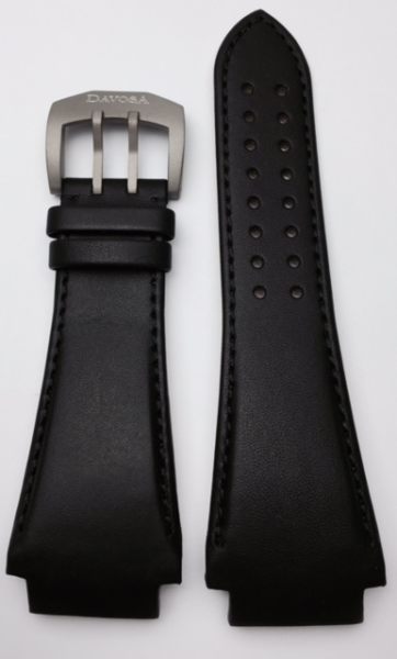Davosa Titanium Lederband schwarz 24/22mm 21046 169.560.55
