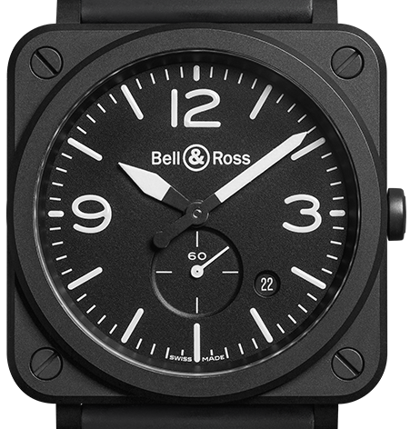 Bell & Ross Black Matte Quarzuhr BRS-BL-CEM