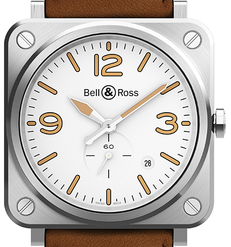 Bell & Ross BR S STEEL HERITAGE W BRS-WHERI-ST/SCA