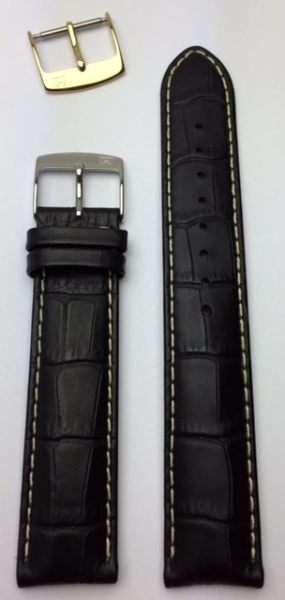 Hamilton Jazzmaster Lederband XL schwarz 21mm H690.100.210