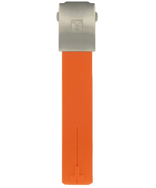 Tissot T-Touch II Kautschukarmband orange 21,1mm poliert T603029511