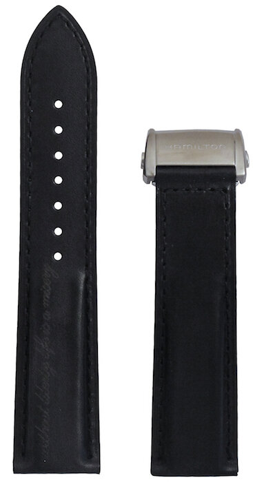 Hamilton Spirit of Liberty Lederband schwarz 22/20mm H690.324.114