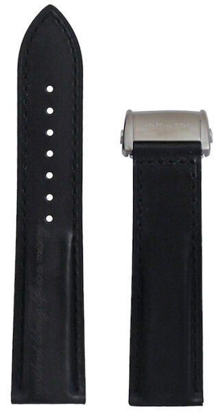 Hamilton Spirit of Liberty Lederband schwarz 22/20mm...