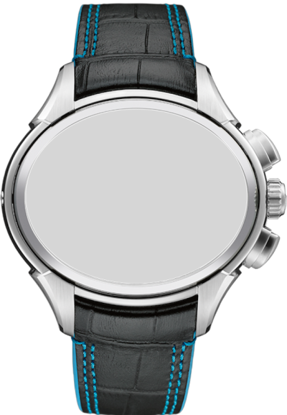 Hamilton Jazzmaster Face2Face Lederband schwarz 24/20mm...