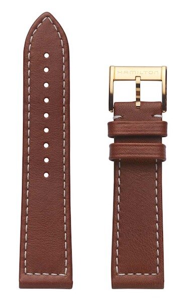 Hamilton Khaki Pioneer Lederband braun 22/20mm H690.777.109