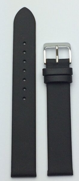 Berlin Lederband schwarz 18mm 714.1.18.01.2