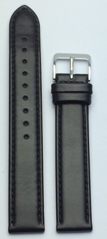 Miami Lederband schwarz 16mm 718.1.16.01.2