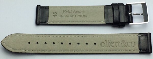 Miami Lederband schwarz 16mm 718.1.16.01.2