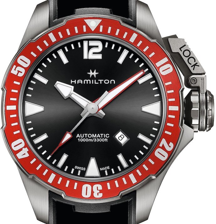 Hamilton Khaki Navy Frogman Titan Automatikuhr H77805335
