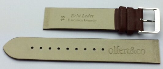 Kopenhagen Lederband braun 16mm 714S.1.16.12.2