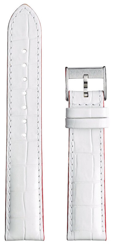 Hamilton Jazzmaster Skeleton Lady Lederband weiß 18/16mm H690.324.113