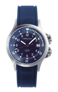 Hamilton Khaki Navy XL Kautschukarmband blau 20mm...