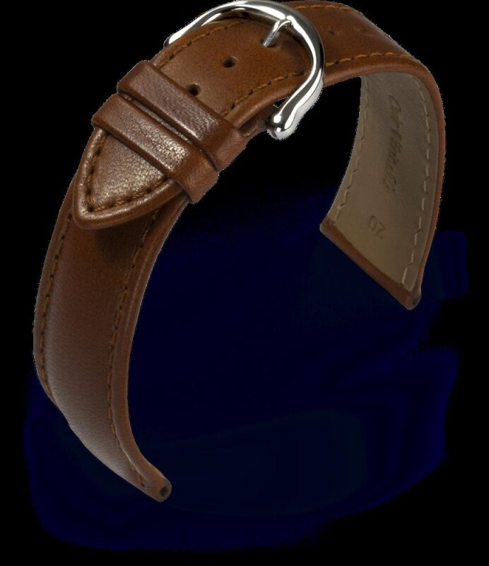 Maurice Lacroix Eliros Kalbslederband mittelbraun 16mm 2816-25-16-2