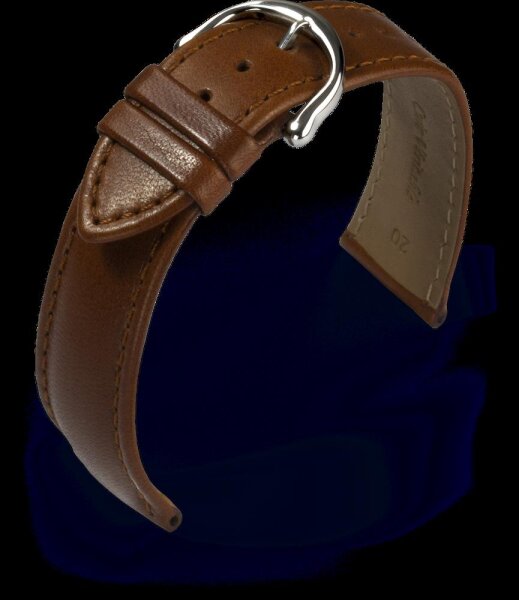 Maurice Lacroix Eliros Kalbslederband mittelbraun 16mm...