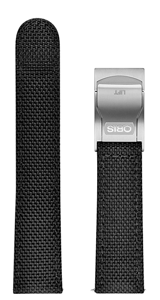 Oris Big Crown Textilband schwarz inkl. Schliesse 20mm 07 5 20 15FC