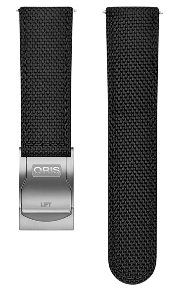 Oris Big Crown Textilband schwarz inkl. Schliesse 22mm 07...