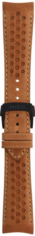 Mido Multifort Lederband cognac 22mm mit Schließe M600015177