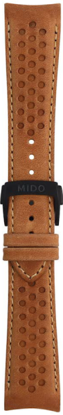 Mido Multifort Lederband cognac 22mm mit Schließe...
