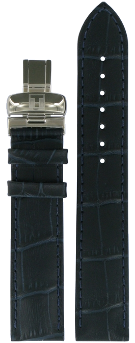 Tissot PRC 200 Lederarmband blau 19mm T600032781