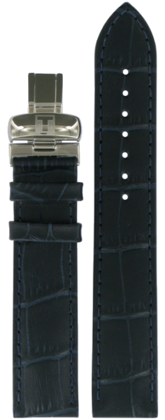 Tissot PRC 200 Lederarmband blau 19mm T600032781