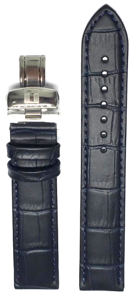 Tissot PRC 200 Lederarmband blau 19mm T600032781