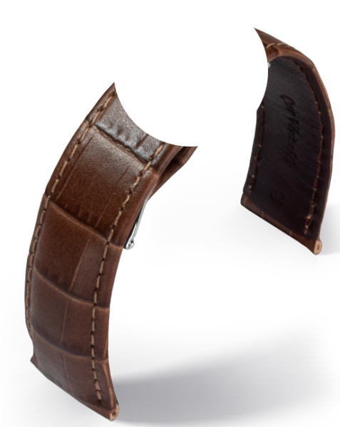 Maurice Lacroix Pontos Louisiana Kroko Noisette 20mm ohne...