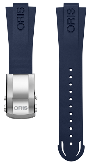 Oris Aquis Kautschukarmband inkl. Schliesse blau 26mm 07 4 26 35EB
