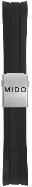 Mido Multifort Kautschukband mit Schliesse 23mm M603013602